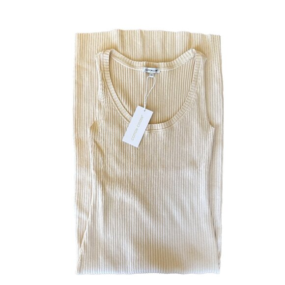 NWT Cotton Citizen Verona Midi Dress | Body-Con Fit | Raw Edge Hems | Size XS - Picture 3 of 9